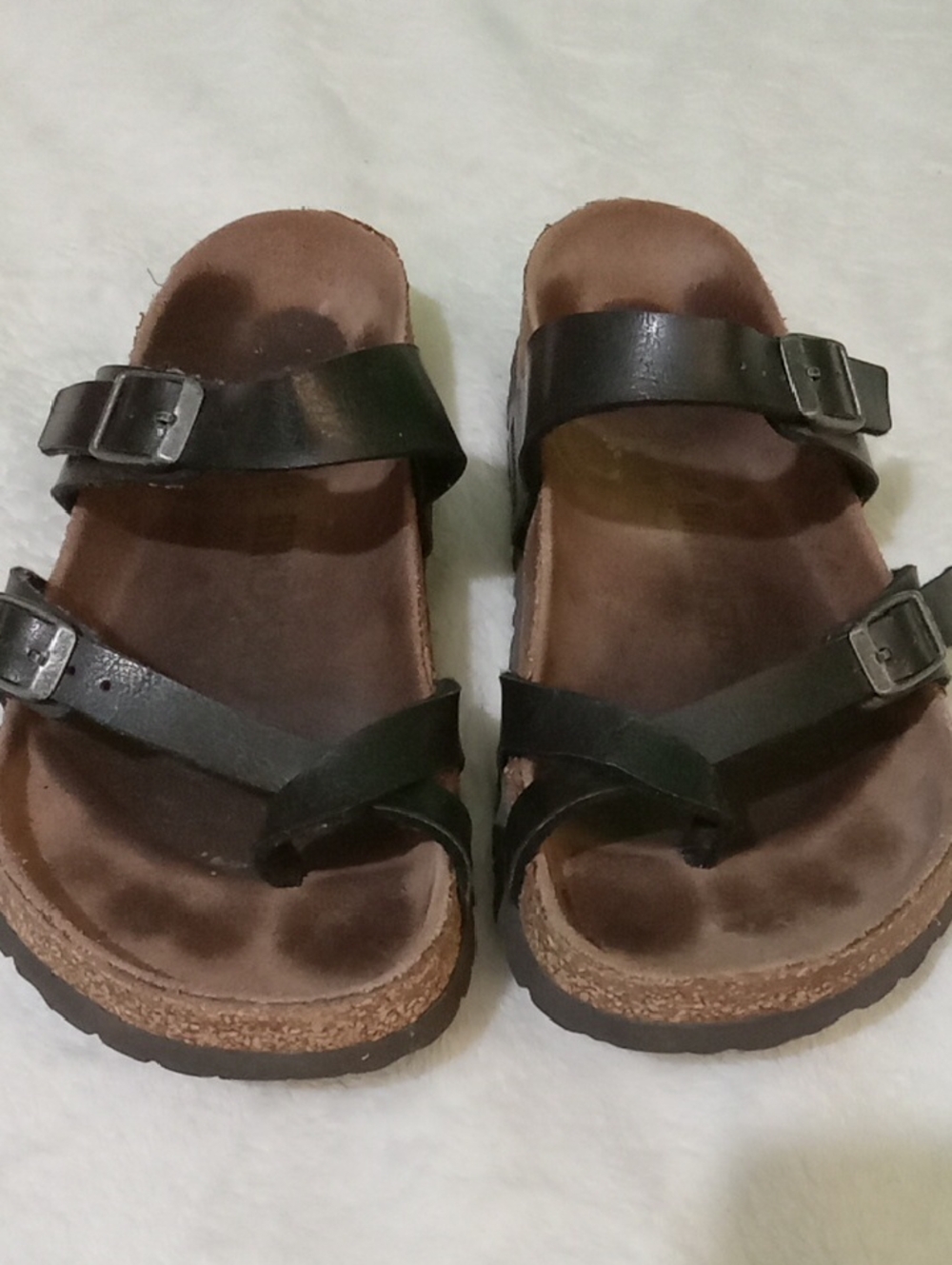 Birkenstock Black Mayari Two-Strap Sandals